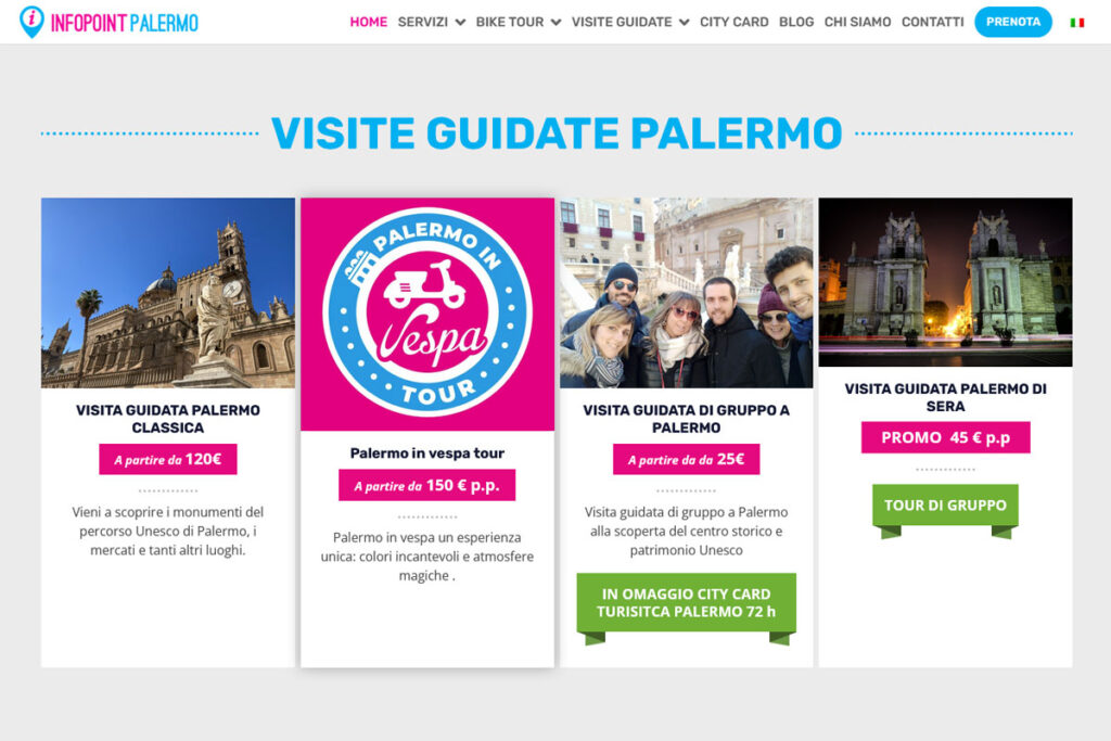 portfolio Gorange - web design - Infopoint Palermo