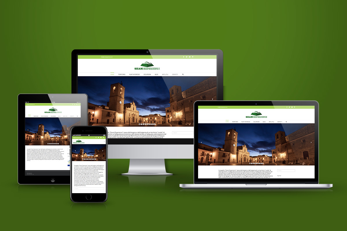 portfolio Gorange - web design - Sicani Experience