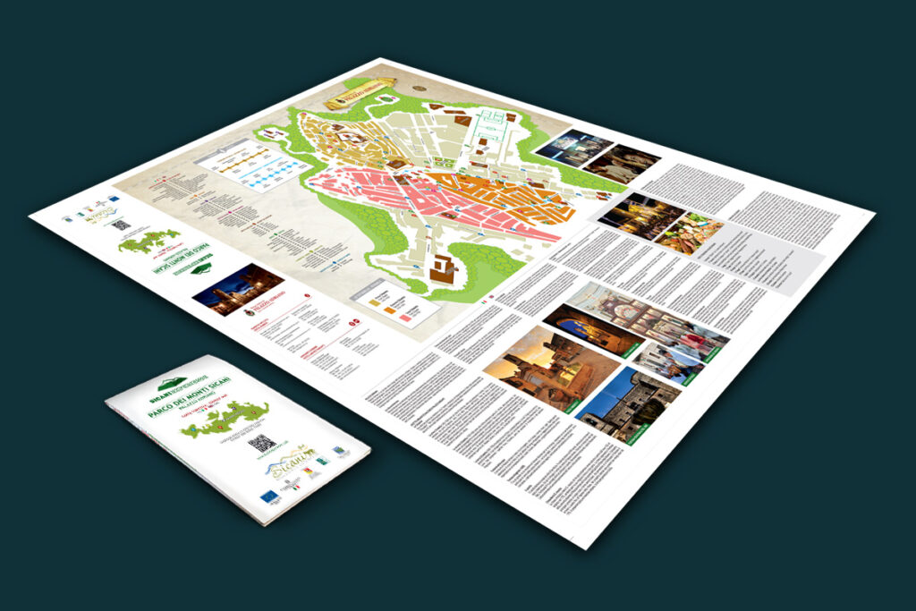 portfolio Gorange - DTP Grafica - Mappa turistica Sicani Experience