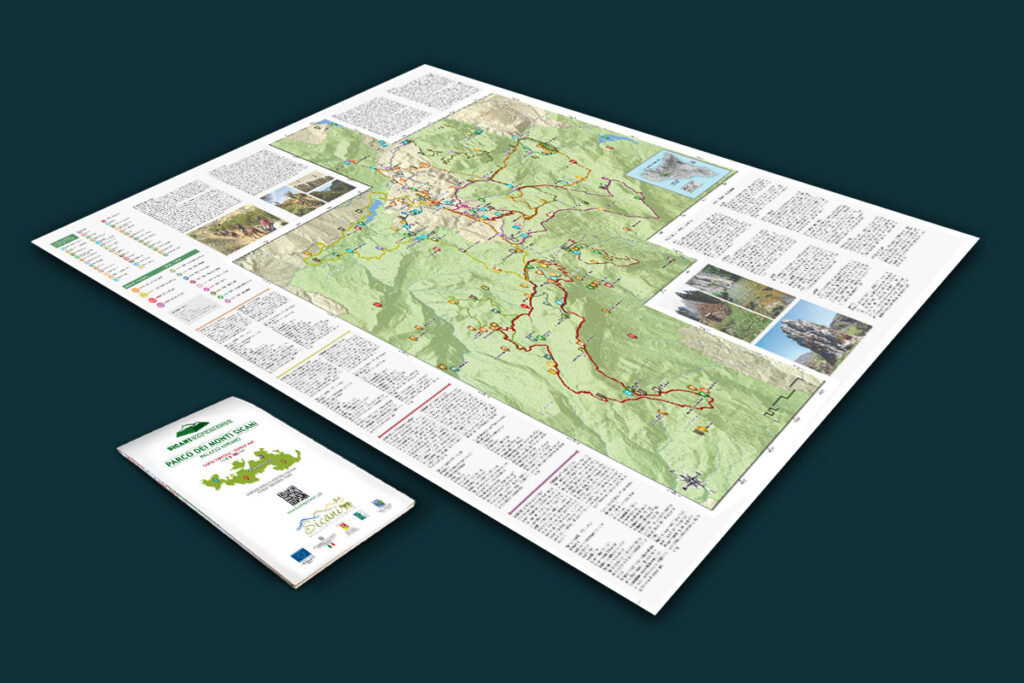 portfolio Gorange - DTP Grafica - Mappa turistica Sicani Experience