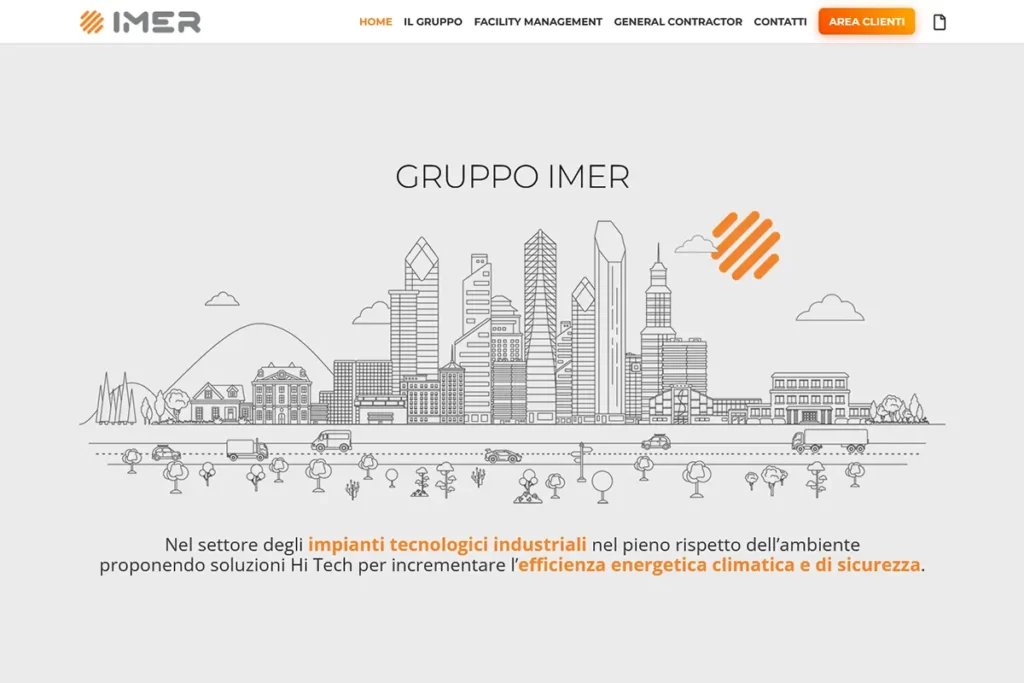 portfolio Gorange - web design - Gruppo Imer - illustrazione